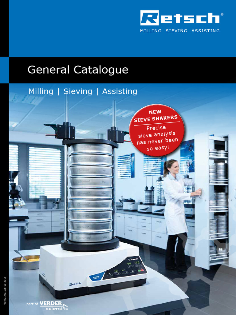 RETSCH Laboratory Equipment Catalogue | PDF | Mill (Grinding ...