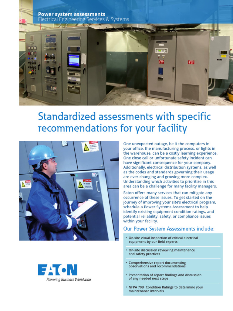 Power System Assessments by Eaton | PDF | Safety | Reliability Engineering
