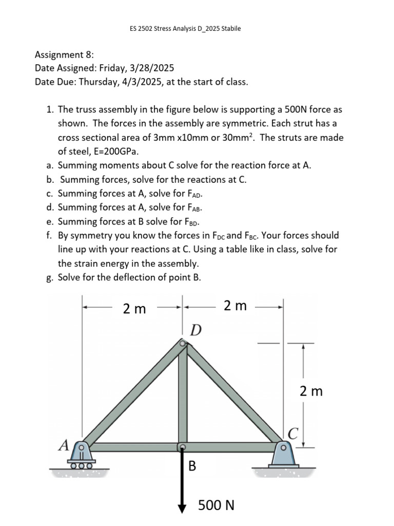Assignment+8+ES2502+D 2025+stabile | PDF