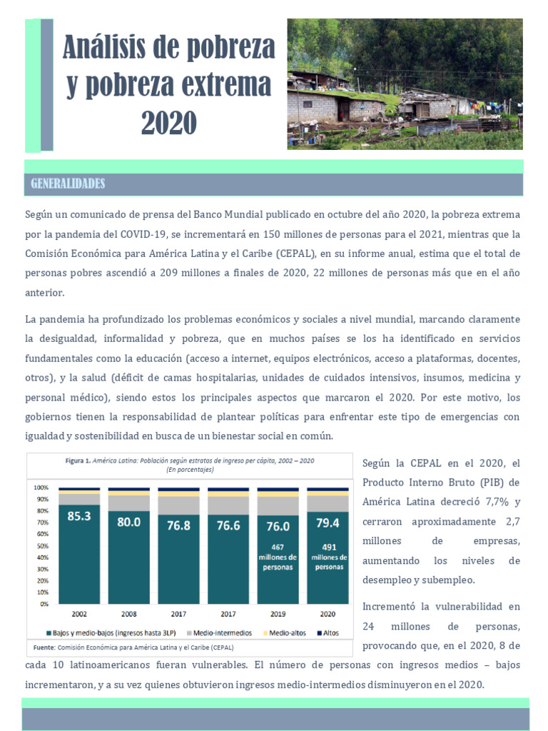 Impacto del COVID-19 en la pobreza 2020 | PDF | America latina | Pobreza