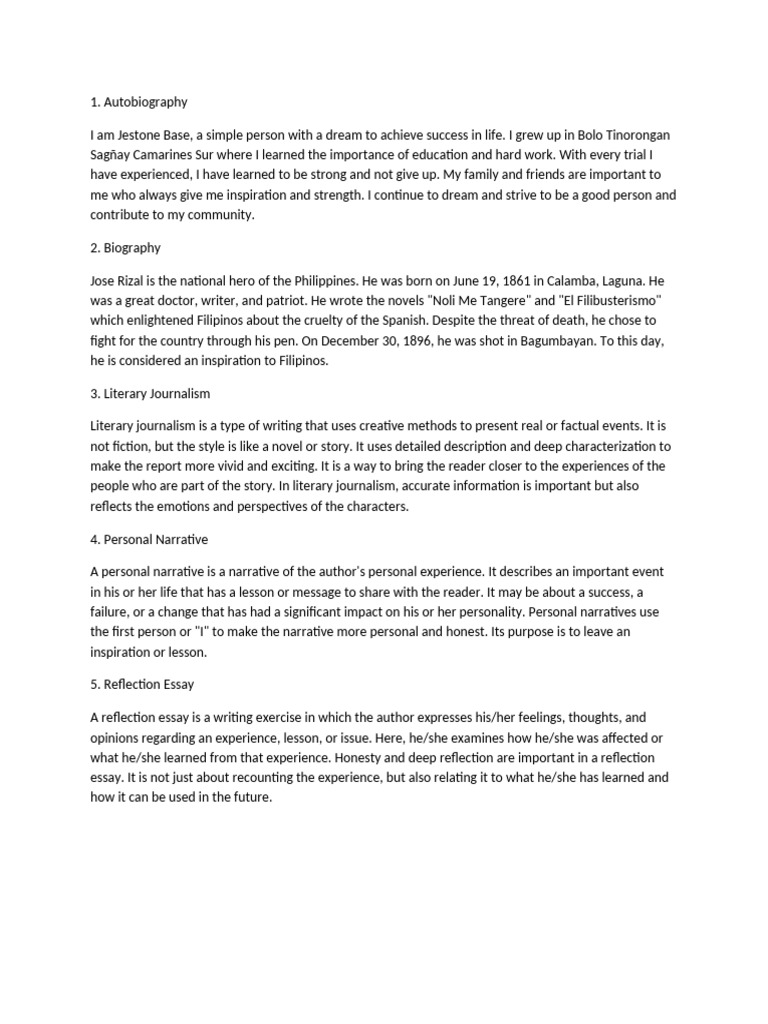 Autobiograph-WPS Office Jestone Base | PDF | Narrative