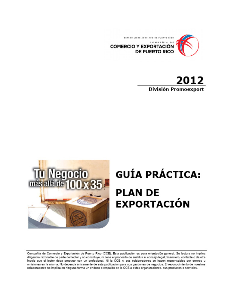 Guía Práctica para Plan de Exportación | PDF | Exportaciones | Marketing