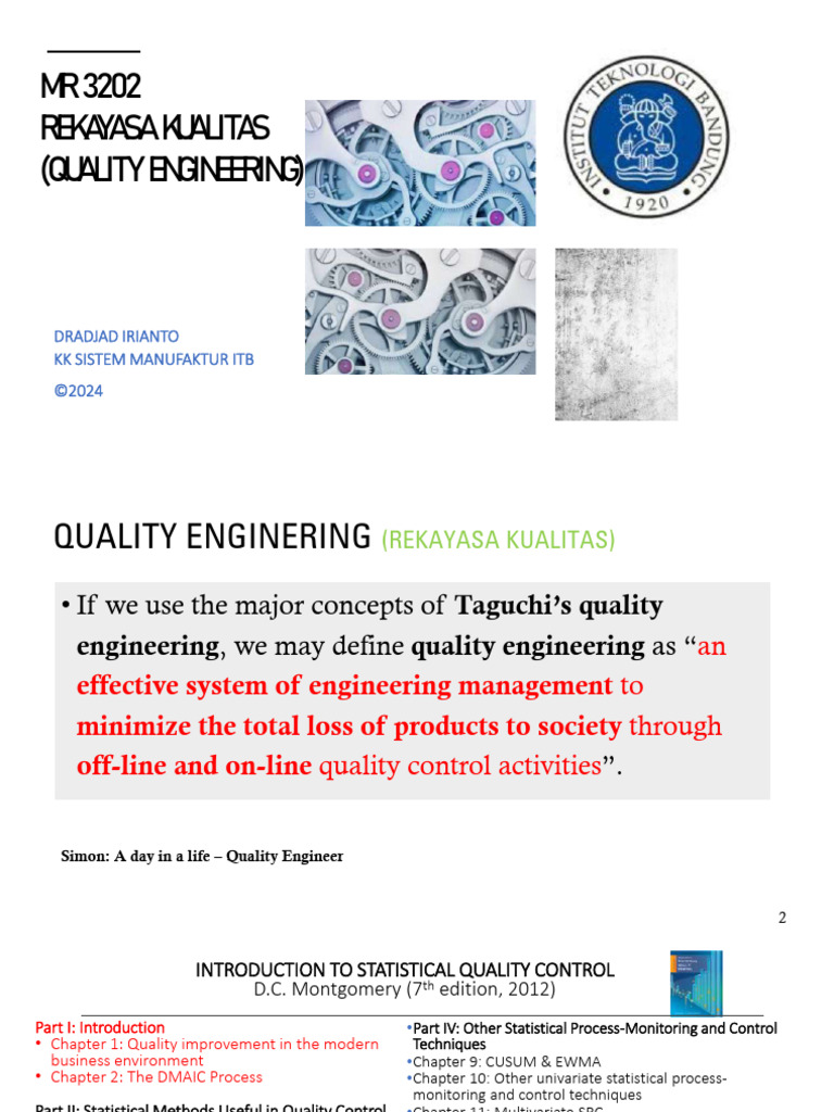 Quality Engineering Concepts Overview | PDF | Engineering | Prices