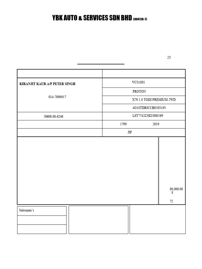 Ybk Auto & Services SDN BHD | PDF | Payroll | Payments