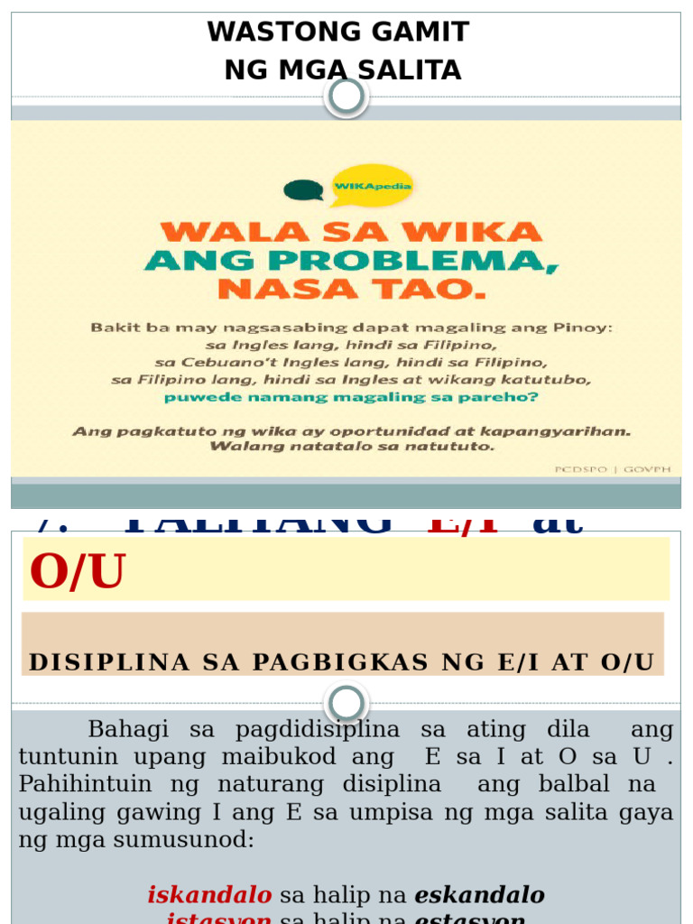 Wastong Gamit | PDF