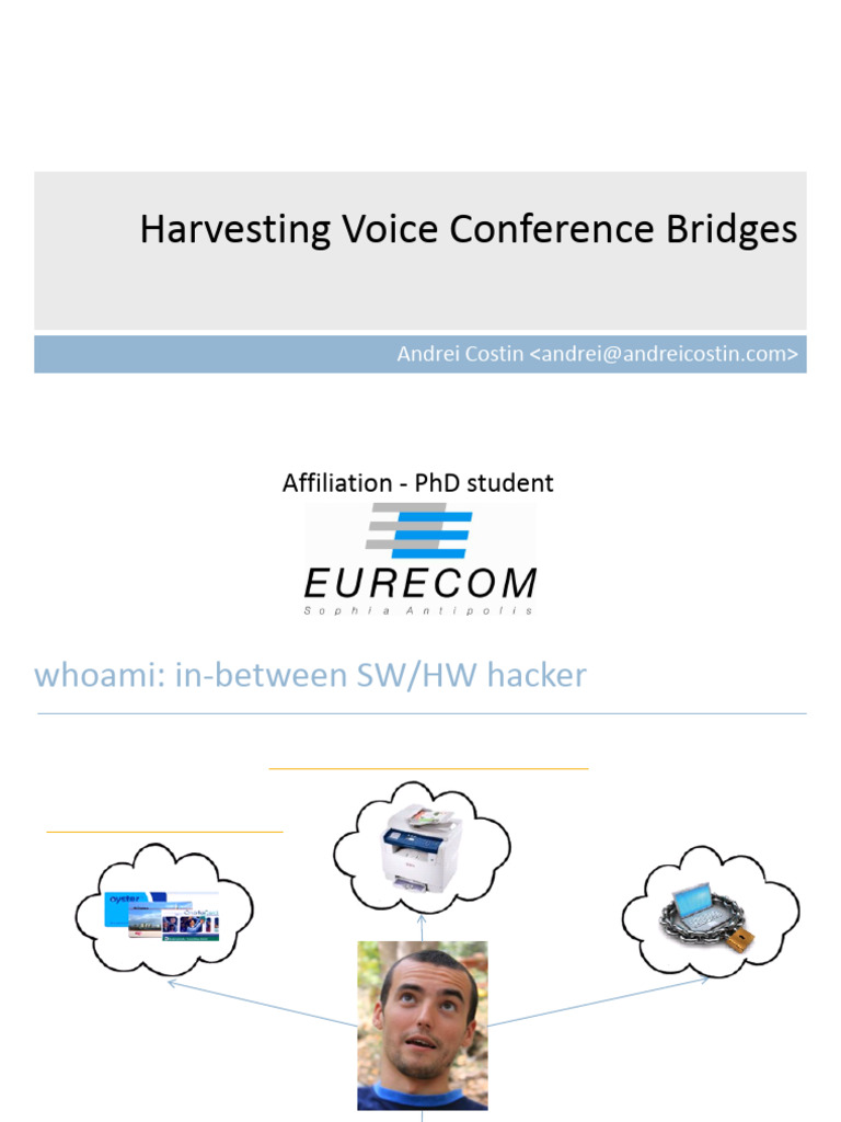 Voice Conference Bridge Security Risks | PDF | Password | Information ...