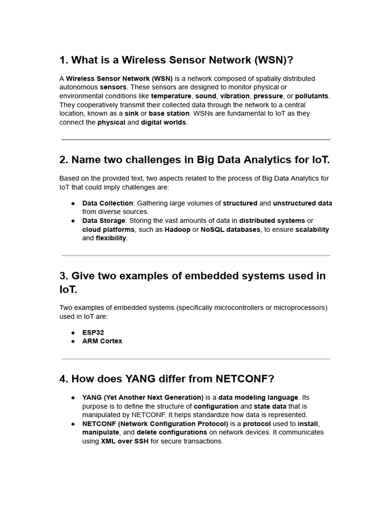 Understanding IoT and WSN Fundamentals | PDF | Internet Of Things ...