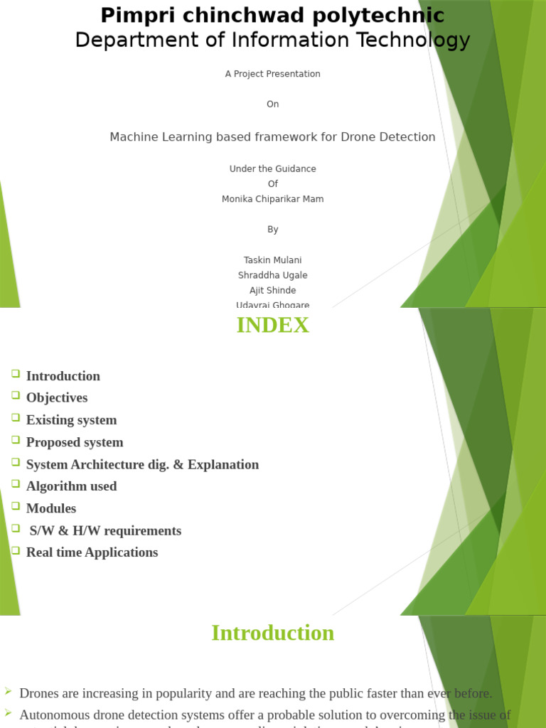 Department of Information Technology: Machine Learning Based Framework ...