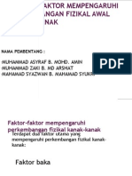 Faktor-Faktor Mempengaruhi Perkembangan Fizikal Awal Kanak-Kanak