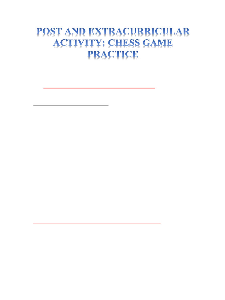 Chess Game Presentation and Skills Development | PDF | Chess | Cognition