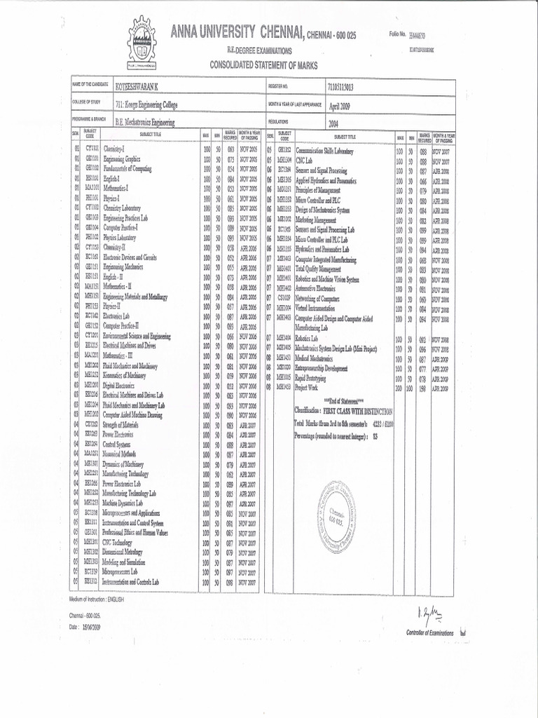 Anna University | PDF