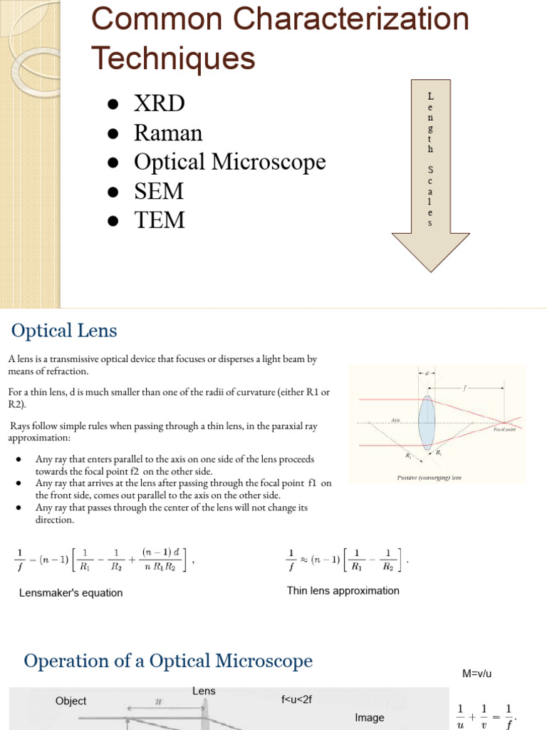 Characterization Techniques in Microscopy | PDF | Scanning Electron ...