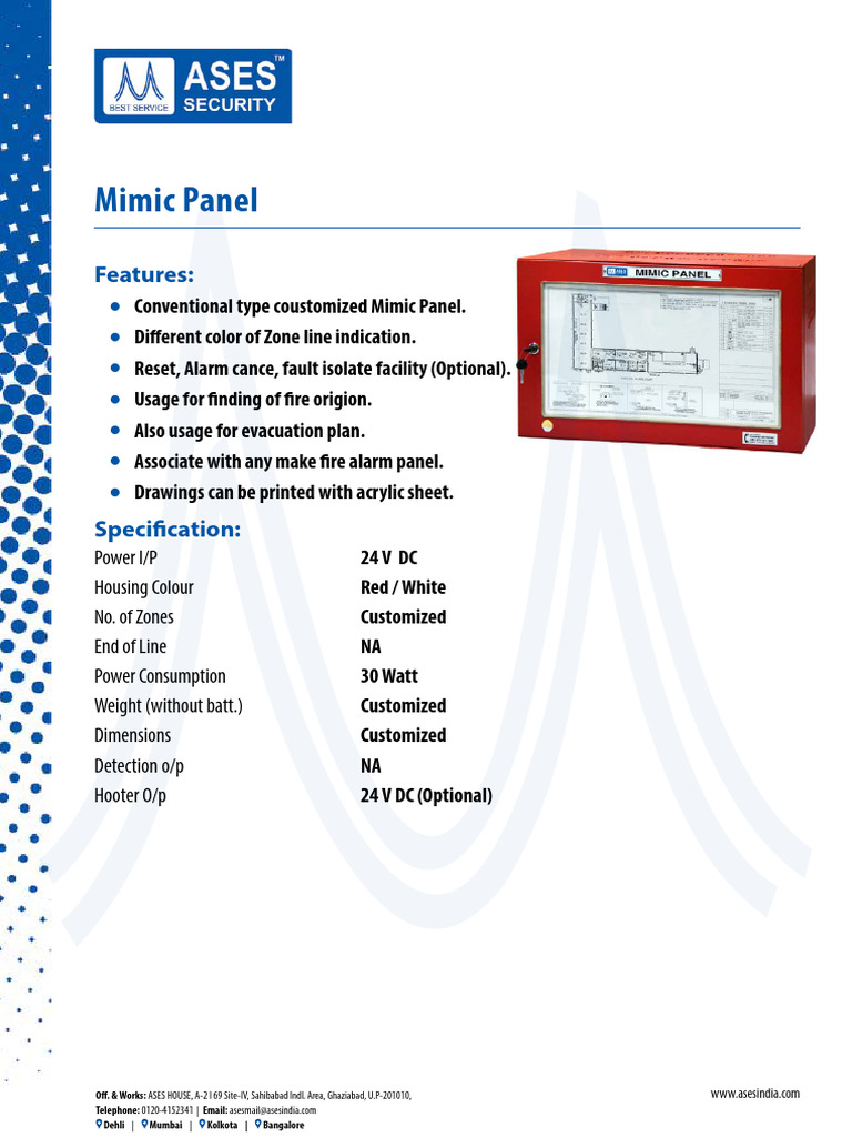 Customized Mimic Panel Features & Specs | PDF