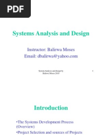 Download Systems Analysis and Desgin Notes by Mata Luis Lubega SN88374034 doc pdf