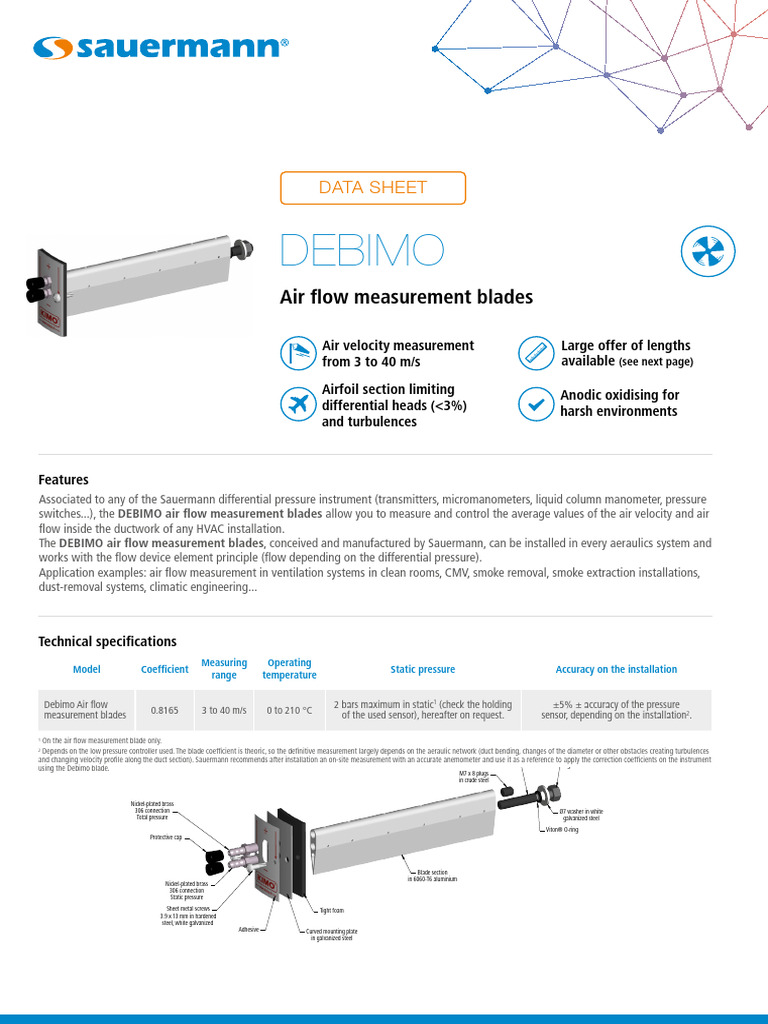 Debimo Air Flow Measurement Blades | PDF | Applied And ...