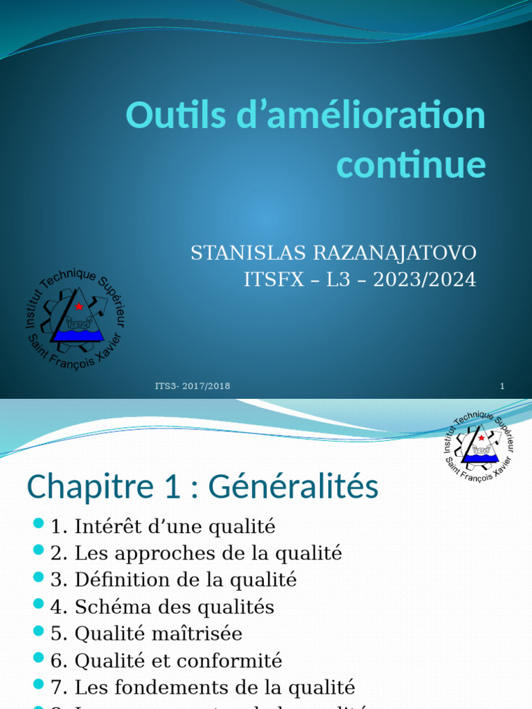 Outils d'Amélioration Continue en Qualité | PDF | Management de la ...