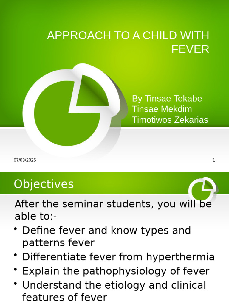 Approaching Pediatric Fever Management | PDF | Fever | Clinical Medicine