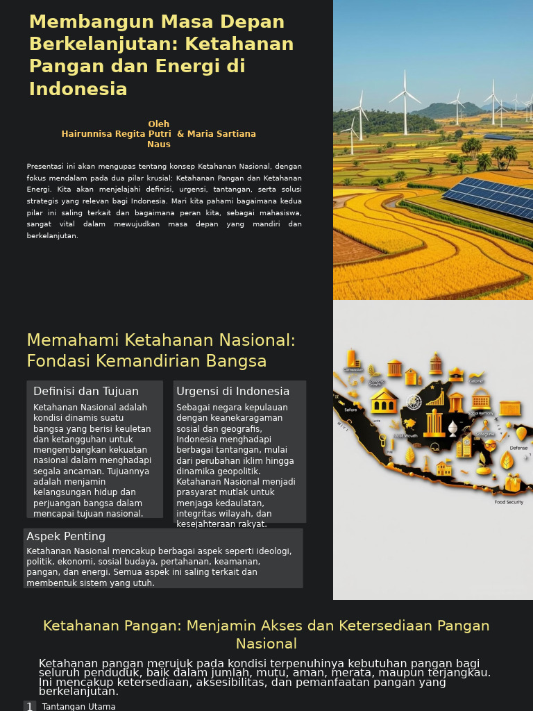 Ketahanan Pangan dan Energi Indonesia | PDF