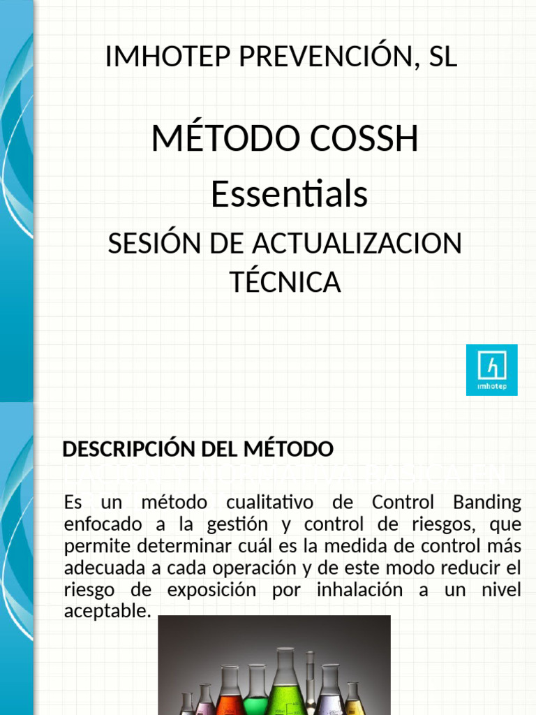 Método Cossh Essential | PDF | Ventilación (Arquitectura) | Toxicidad