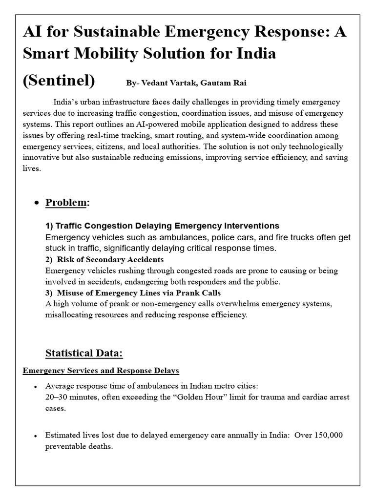 AI-Driven Emergency Response in India | PDF | Artificial Intelligence ...