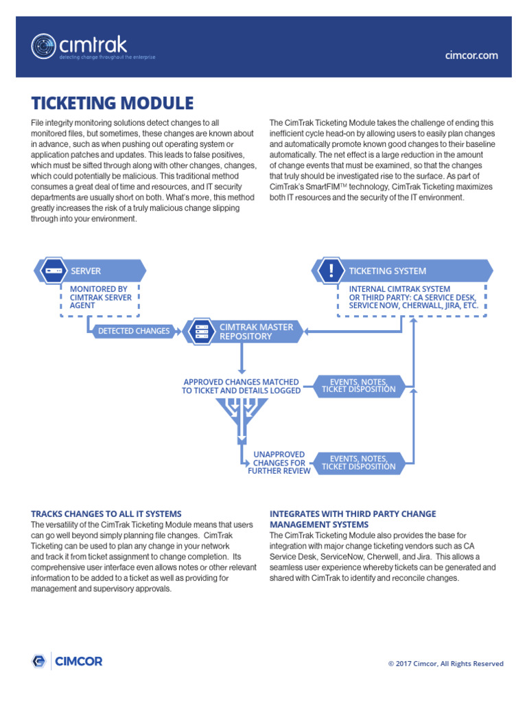 CimTrak Ticketing Module Overview | PDF | Software | Computing