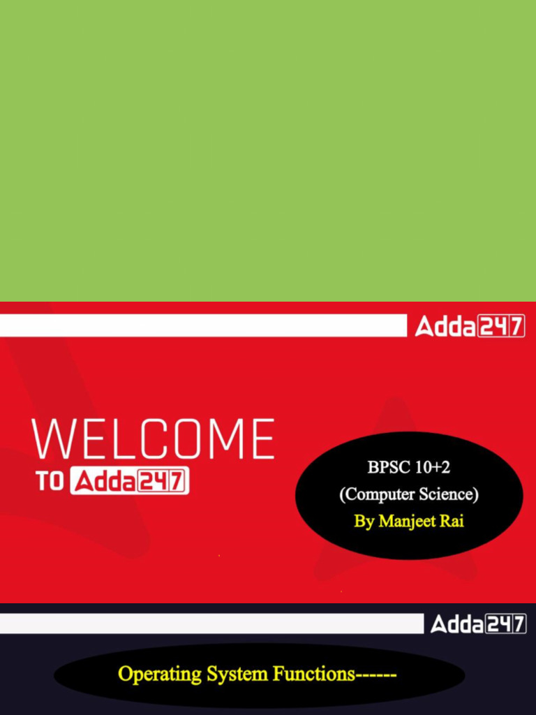 Class 08+Scheduling+Algorithms+ | PDF