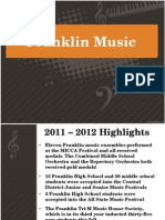 Franklin Public Schools MUSIC presentation 4/10/12