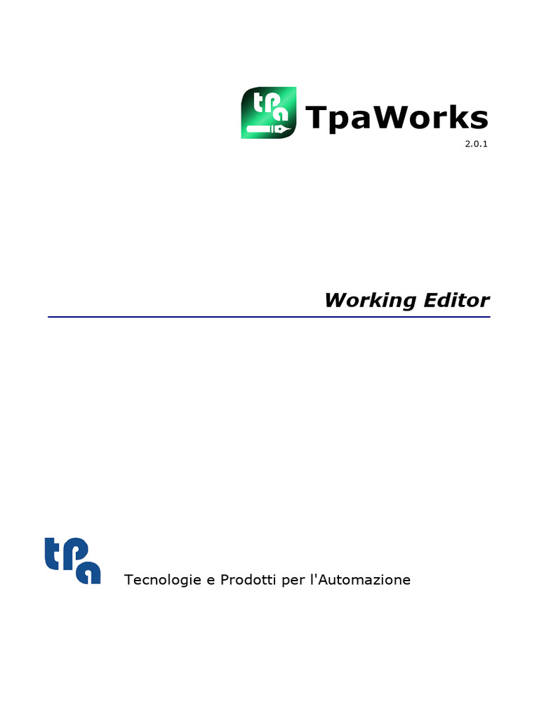 TpaWorks Working Editor Guide | PDF | Computer File | Parameter ...