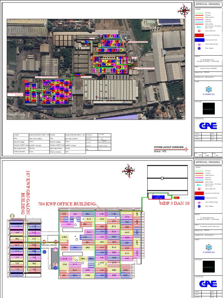 On-Grid PV System Layout Overview | PDF | Power Inverter | Sustainable ...