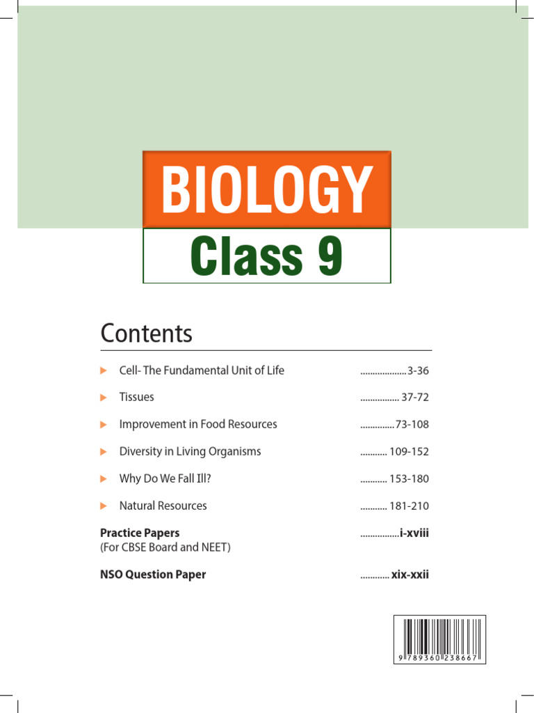 Class 9 Biology Foundation Course | PDF