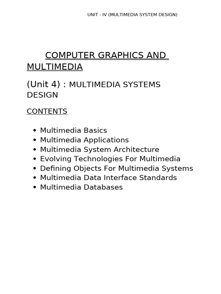 Multimedia Hierarchy: Music, Speech, Effects | PDF | Data Compression ...
