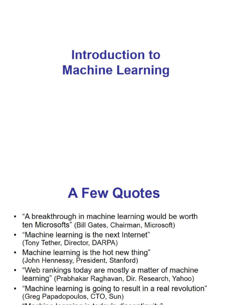 Machine Learning: Concepts & Life Cycle | PDF