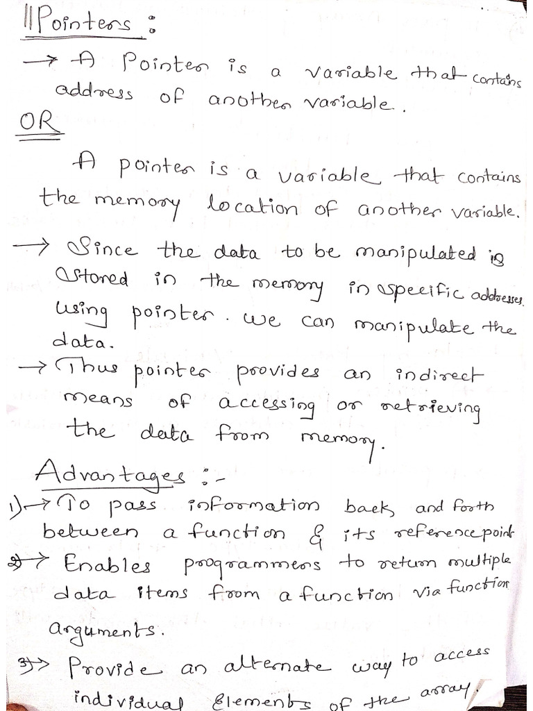 POP Module 3 Notes | PDF