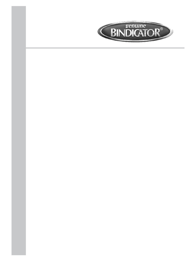 Bin Dicator ES | PDF | Tornillo | Cambiar