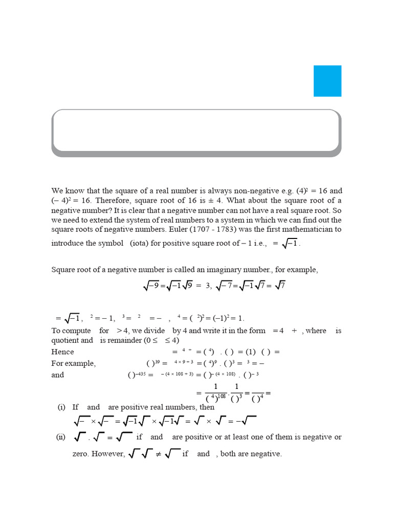 Quadratic Equation 11 | PDF | Complex Number | Numbers