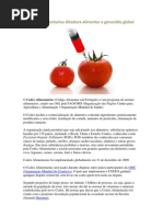 Codex Alimentarius Ditadura alimentar e genocídio global[1]
