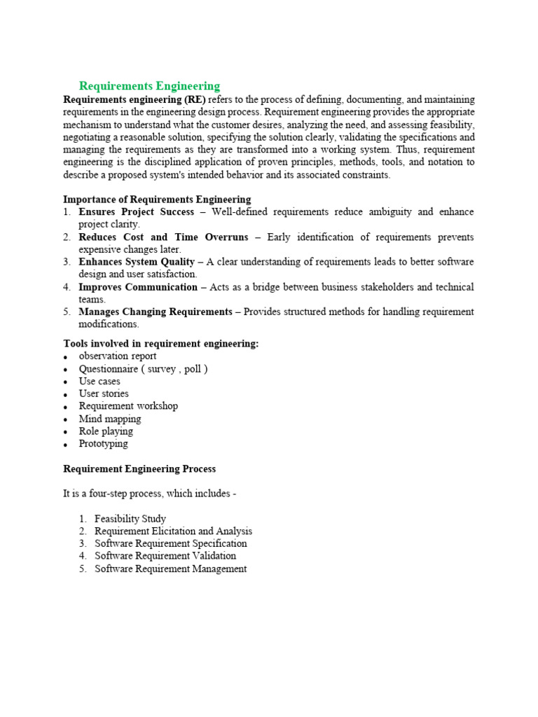 Essential Guide to Requirements Engineering | PDF | Software Testing ...