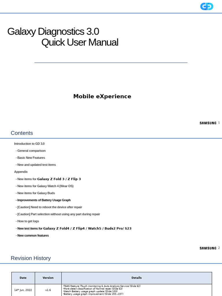 Galaxy Diagnostics 3.0 User Manual | PDF | Bluetooth | Graphical User ...