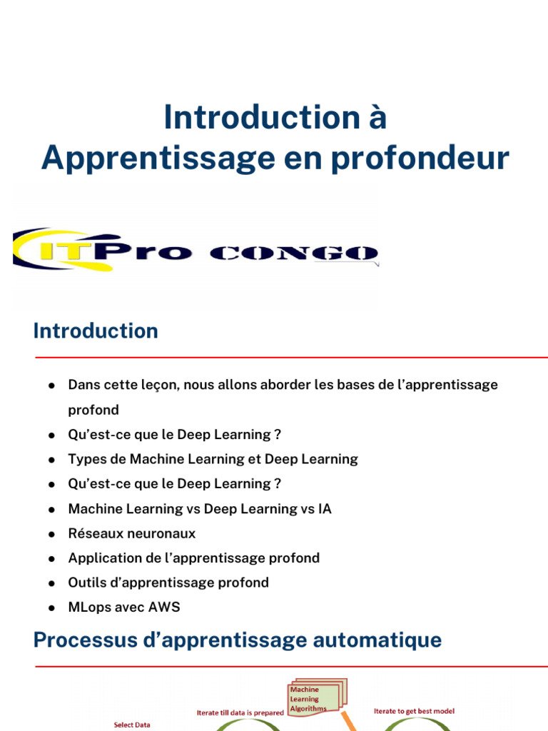 Introduction au Deep Learning | PDF | Apprentissage automatique ...