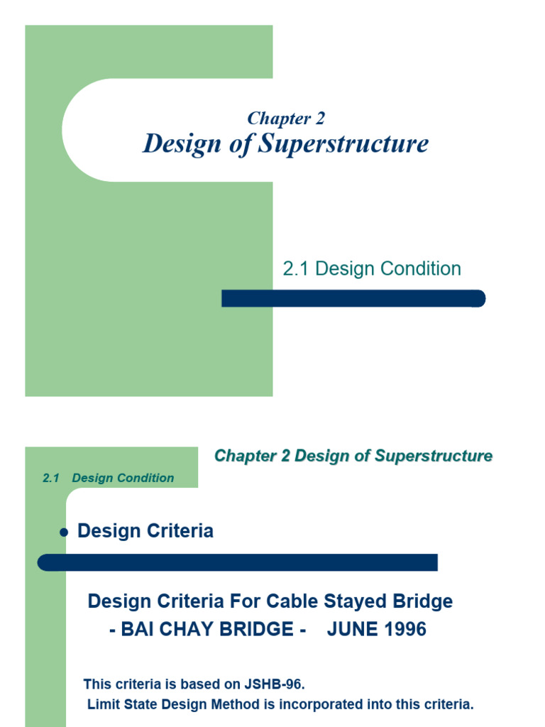 Cable Stayed Bridge Design Criteria | PDF | Beam (Structure ...