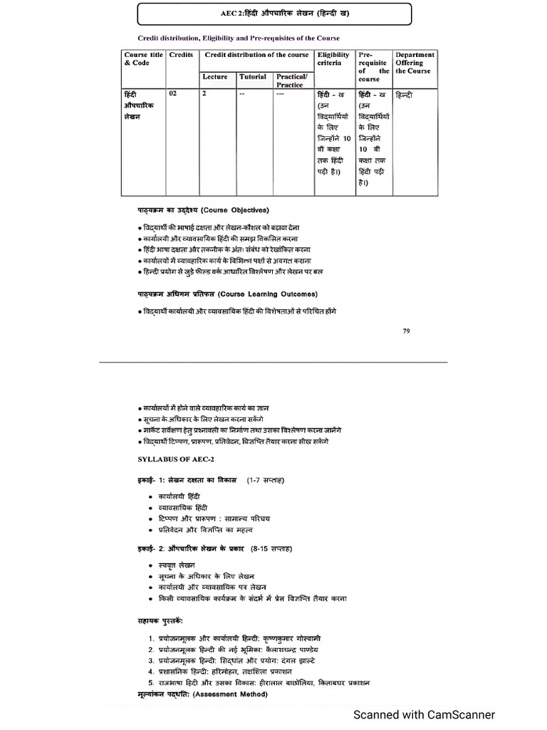 Aec Hindi B | PDF