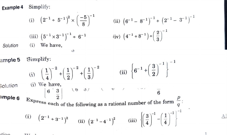 Simplifying Rational and Exponential Expressions | PDF | Chess Theory ...
