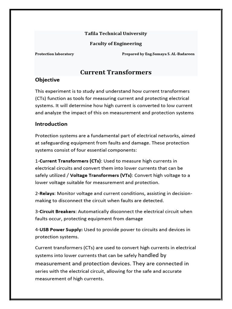 Wa0001 | PDF | Transformer | Relay