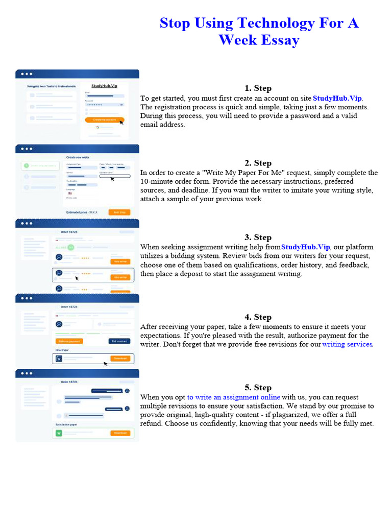 Stop Using Technology For A Week Essay | PDF | Criminology | Sex Offender