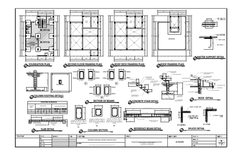 Foundation and Framing Plan Details | PDF | Structural Engineering ...