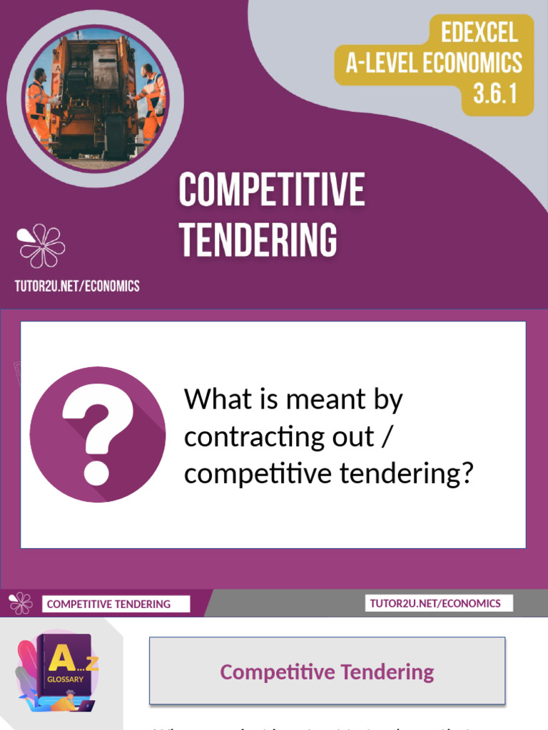 3 6 1 Competitive Tendering | PDF | Outsourcing | Economies