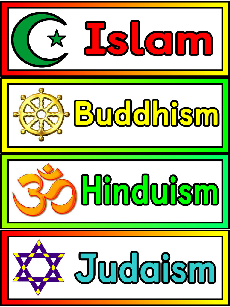 Religions Labels | PDF