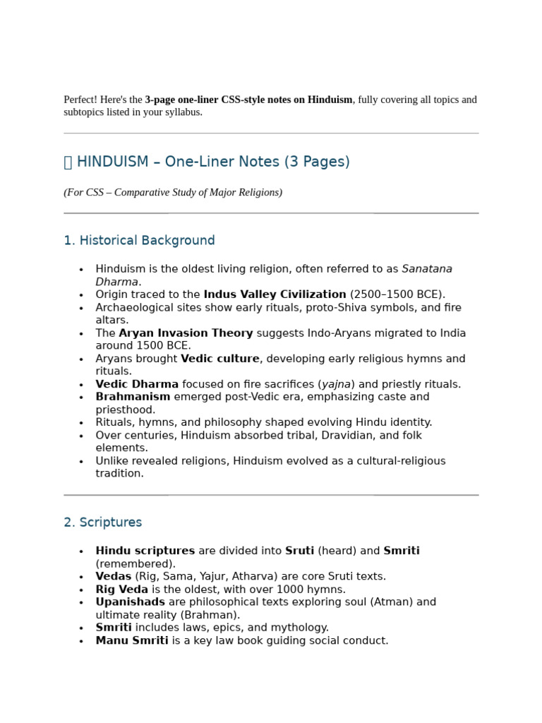 Comparative Study of Hinduism and Buddhism | PDF | Moksha | Hindu Texts