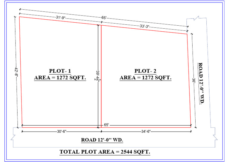 Plot Area Measurements and Dimensions | PDF