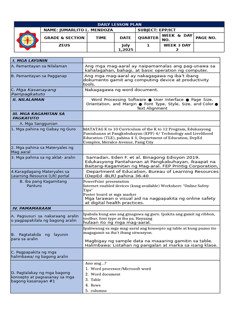 DLP Ict W3 D2 | PDF